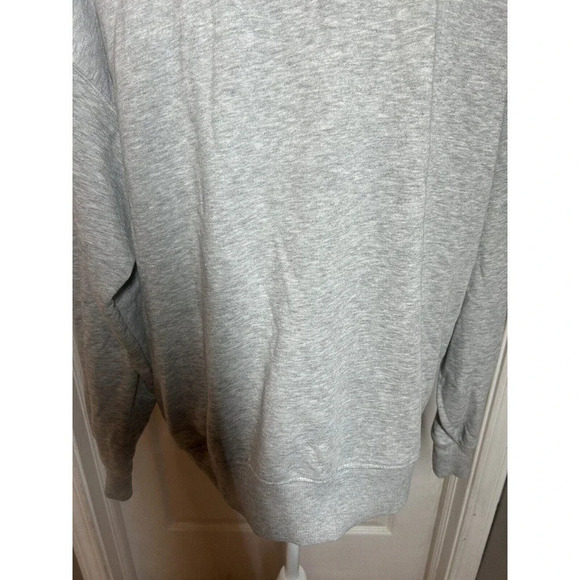 Miss Selfridge Women’s Cut Out V-Neck Sweatshirt Shirt Size 12 Grey - Picture 10 of 13